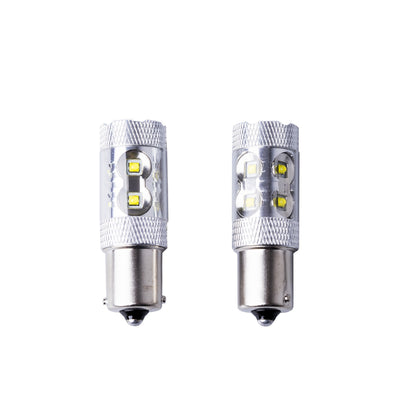 LED-lampa för bil – P21W – BA15S – 6000K – 10 LED – CREE XT-E – 2-pack