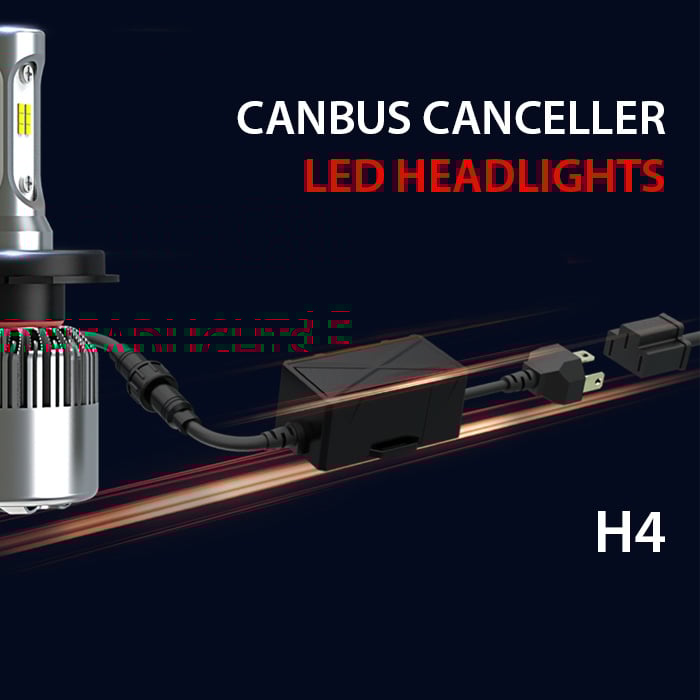 LEDIS – ON S2 Canbus – Motstånd H4 – produktbild framifrån | LEDIS-ON