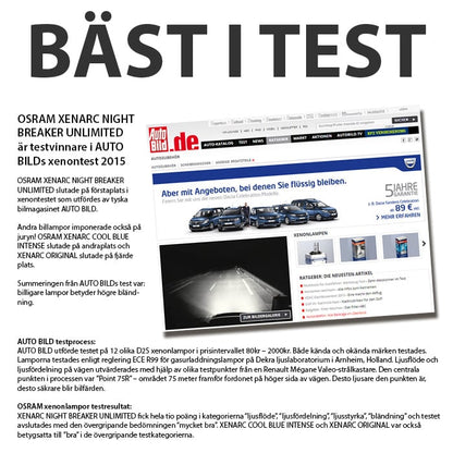 D1S Osram Xenarc Original – i användning | OSRAM