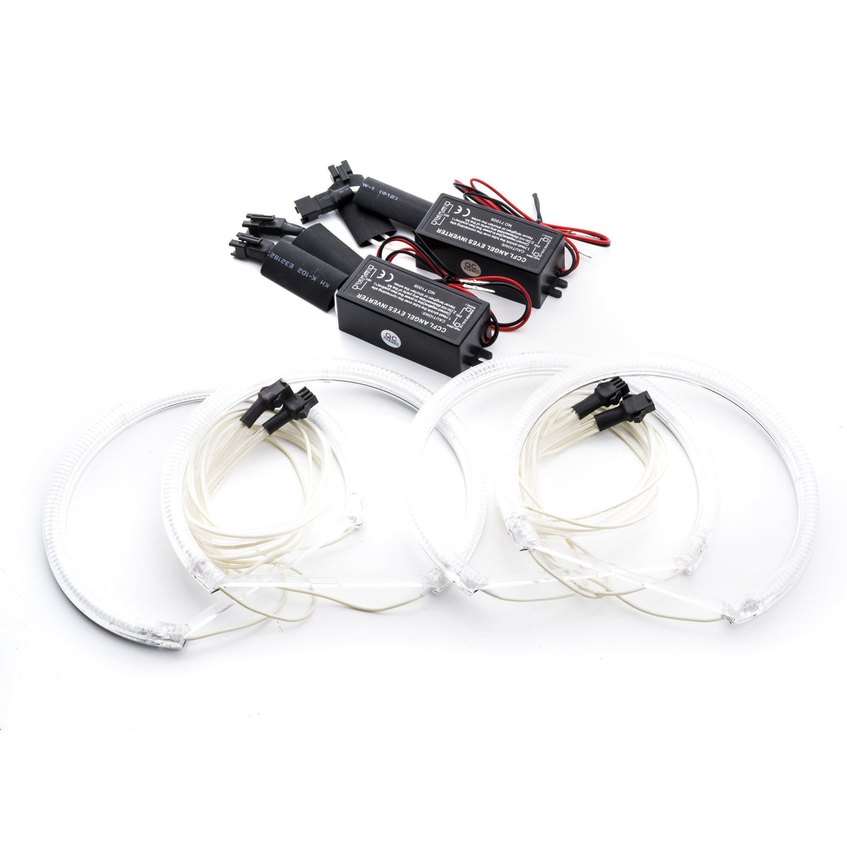 Angel Eyes-belysning – Kallvit – 6000K – 9V - 16V – 131 mm