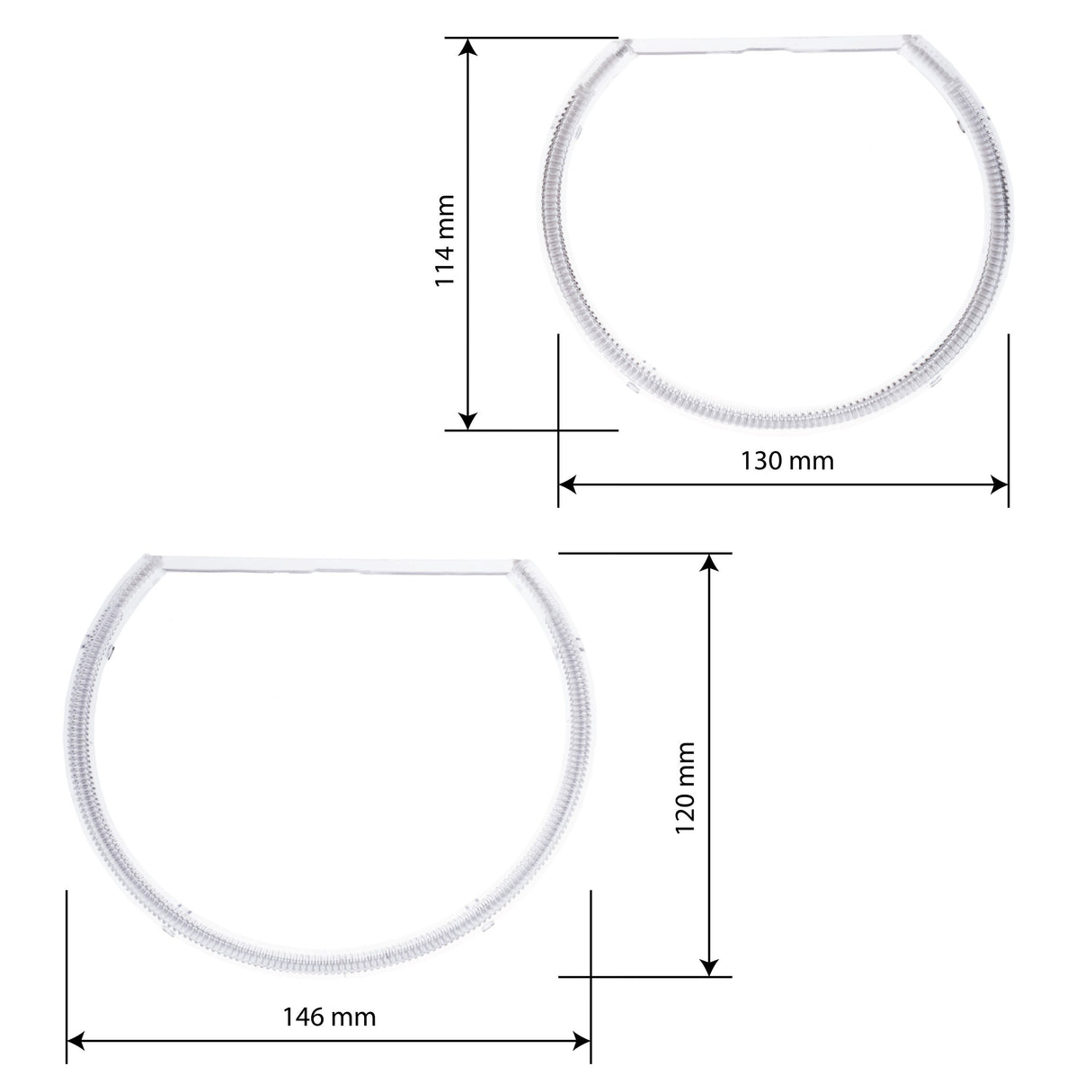 Angel Eyes-belysning BMW 3 E46/3 E46 ( m.fl. – 6000K – 114/ 120 mm