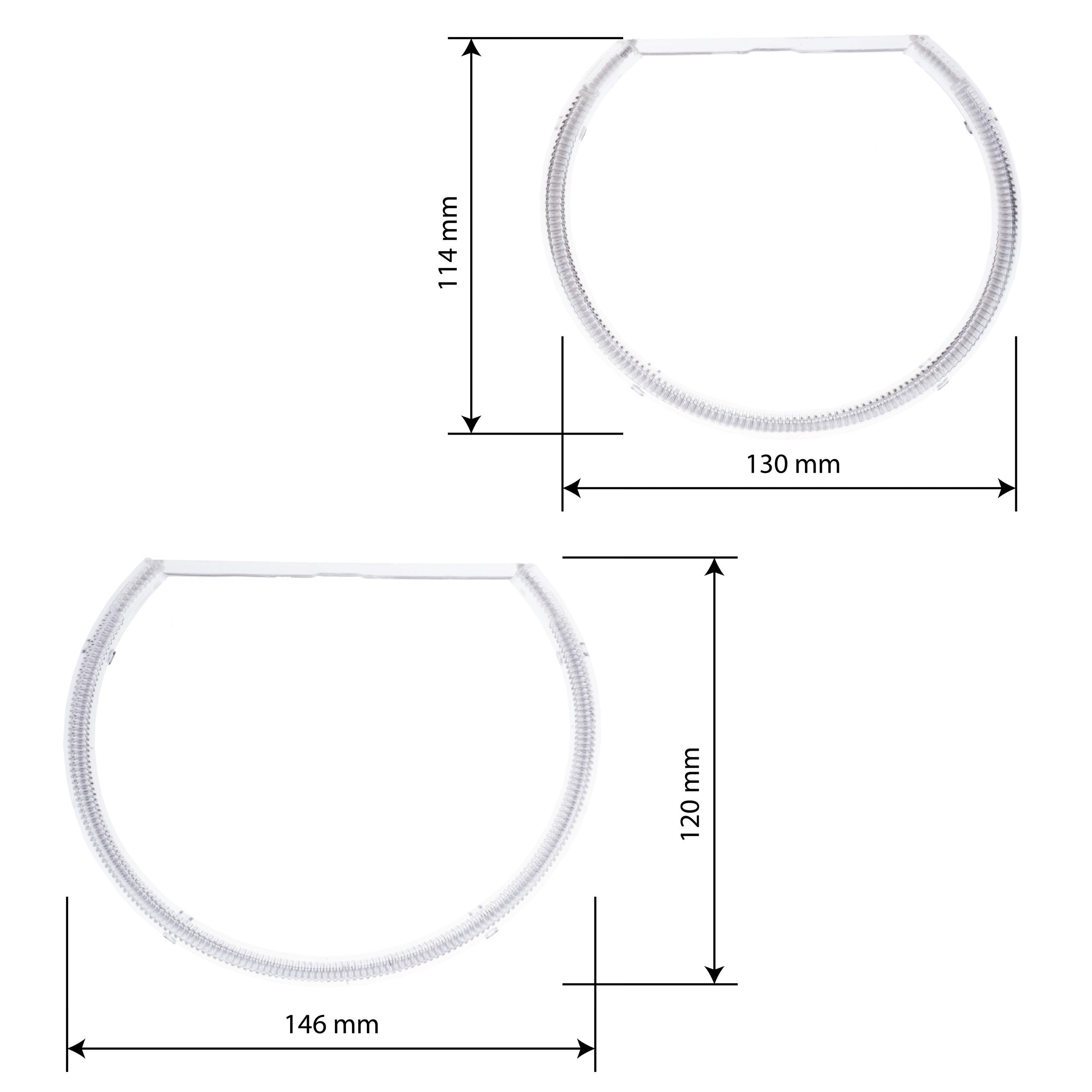 Angel Eyes-belysning BMW 3 E46/3 E46 ( m.fl. – 6000K – 114/ 120 mm