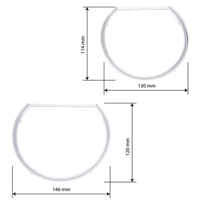 Angel Eyes-belysning BMW 3 E46/3 E46 ( m.fl. – 6000K – 114/ 120 mm
