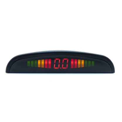 Parkeringssensor med display – Silver – ultraljudssensor – 4 sensorer – 4x 2,5 m
