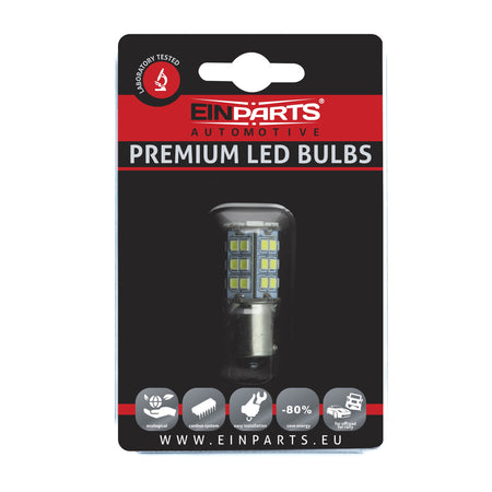 LED-lampa för bil – P21W – BA15S – 6000K – 33 LED – SMD 2835