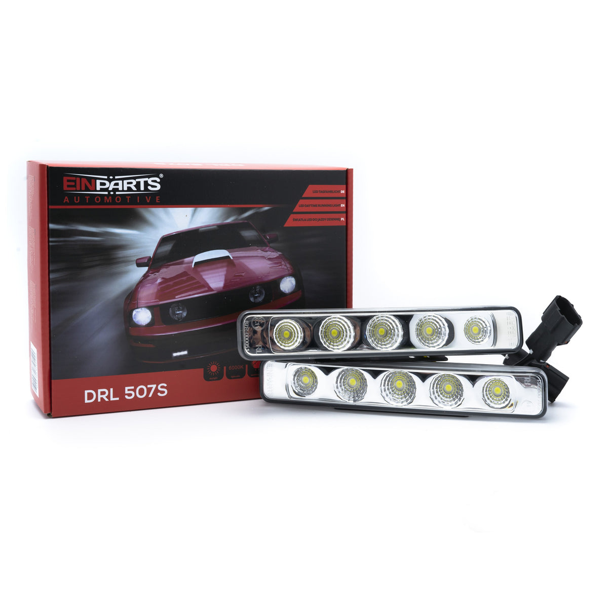 LED-varselljus – 6000K – 10 W – 9V - 16V – 190 mm