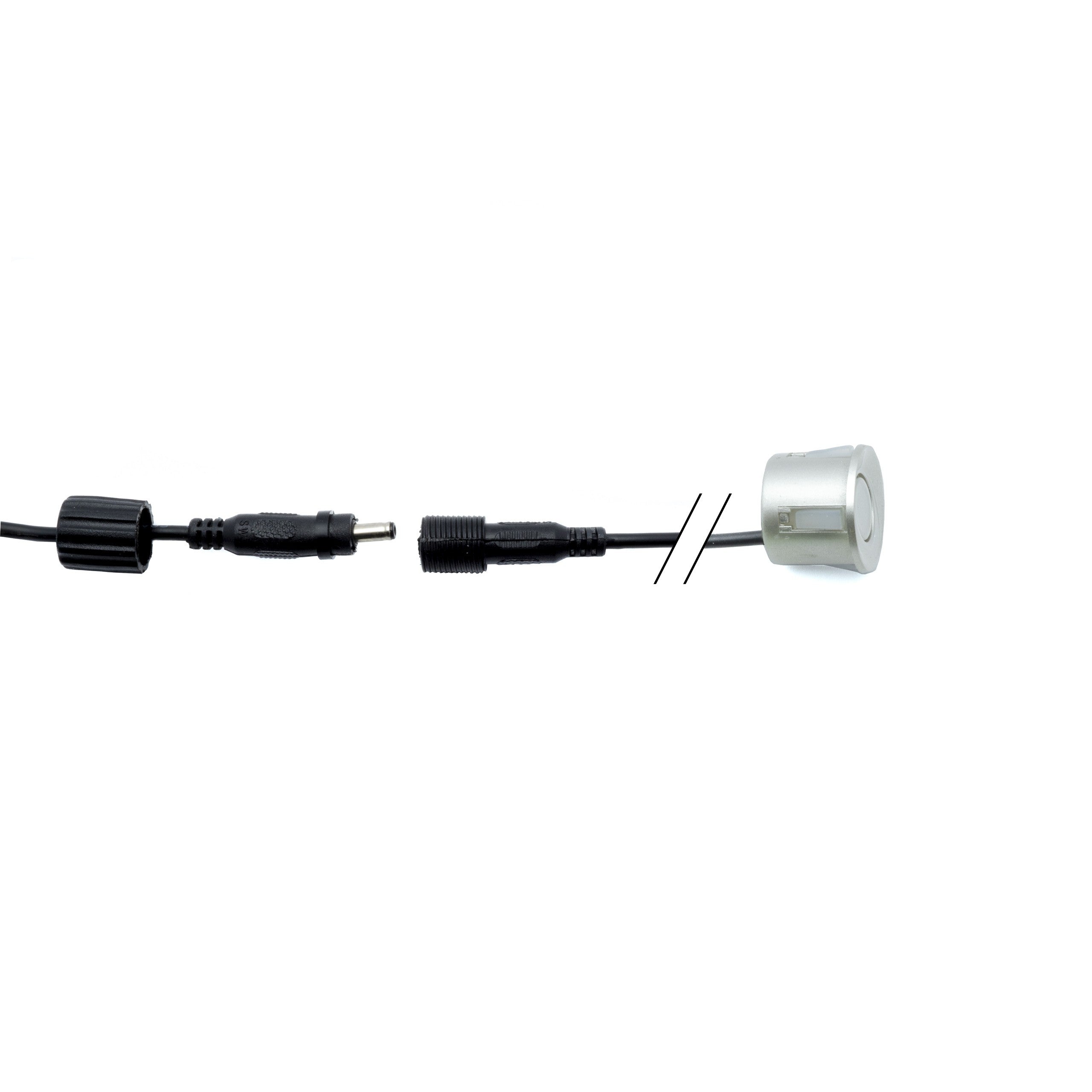 Parkeringssensor med display – Askgrå – ultraljudssensor – 4 sensorer – 4x 2,5 m