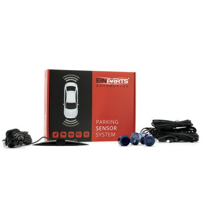 Parkeringssensor med display – Indigoblå – ultraljudssensor – 4 sensorer