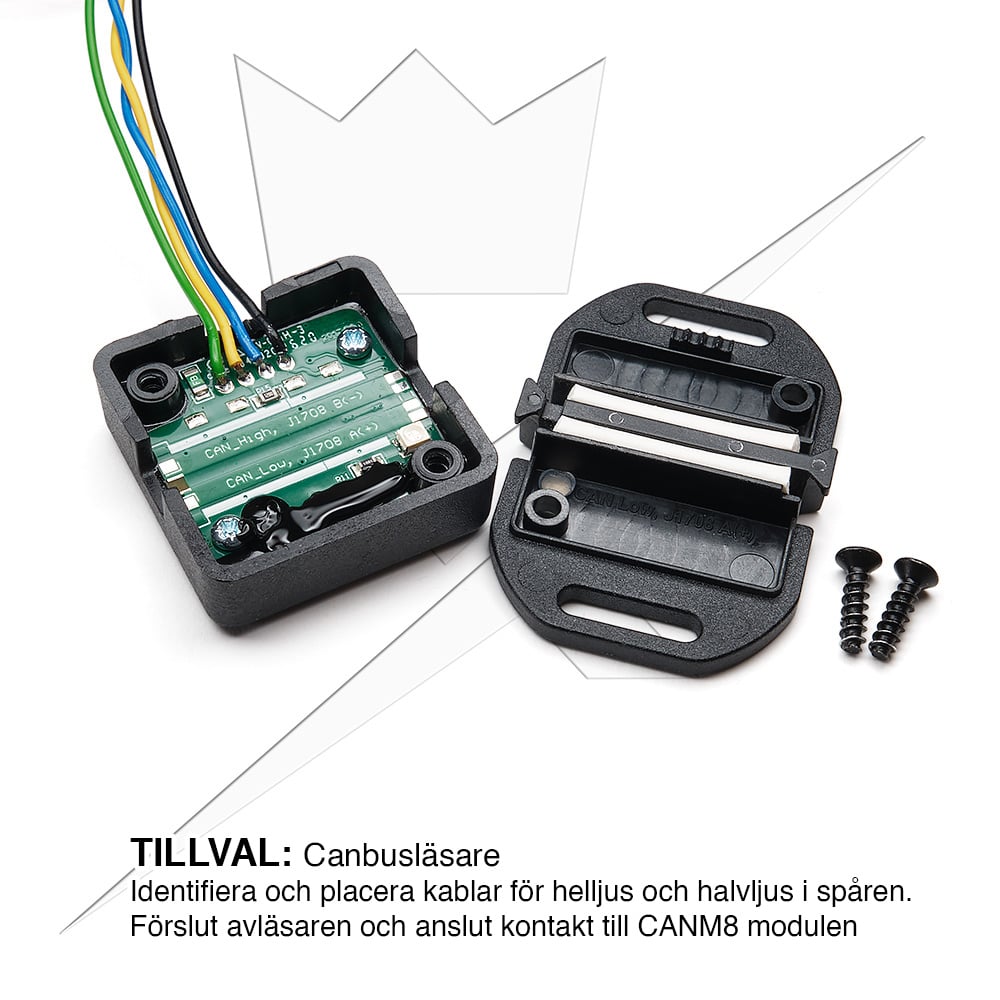 CANM8 – Styrströmssignal till Extraljus 12V – i användning | CANM8