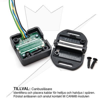 CANM8 – Styrströmssignal till Extraljus 12V – i användning | CANM8