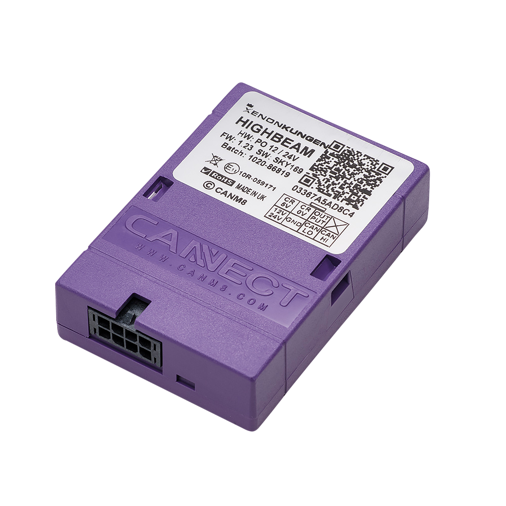 CANM8 – Styrströmssignal till Extraljus 12V – produktbild framifrån | CANM8