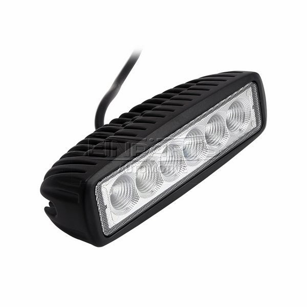 LED-arbetslampa – 18 W – 6000K – 6 LED – 1350 LM – 160 mm