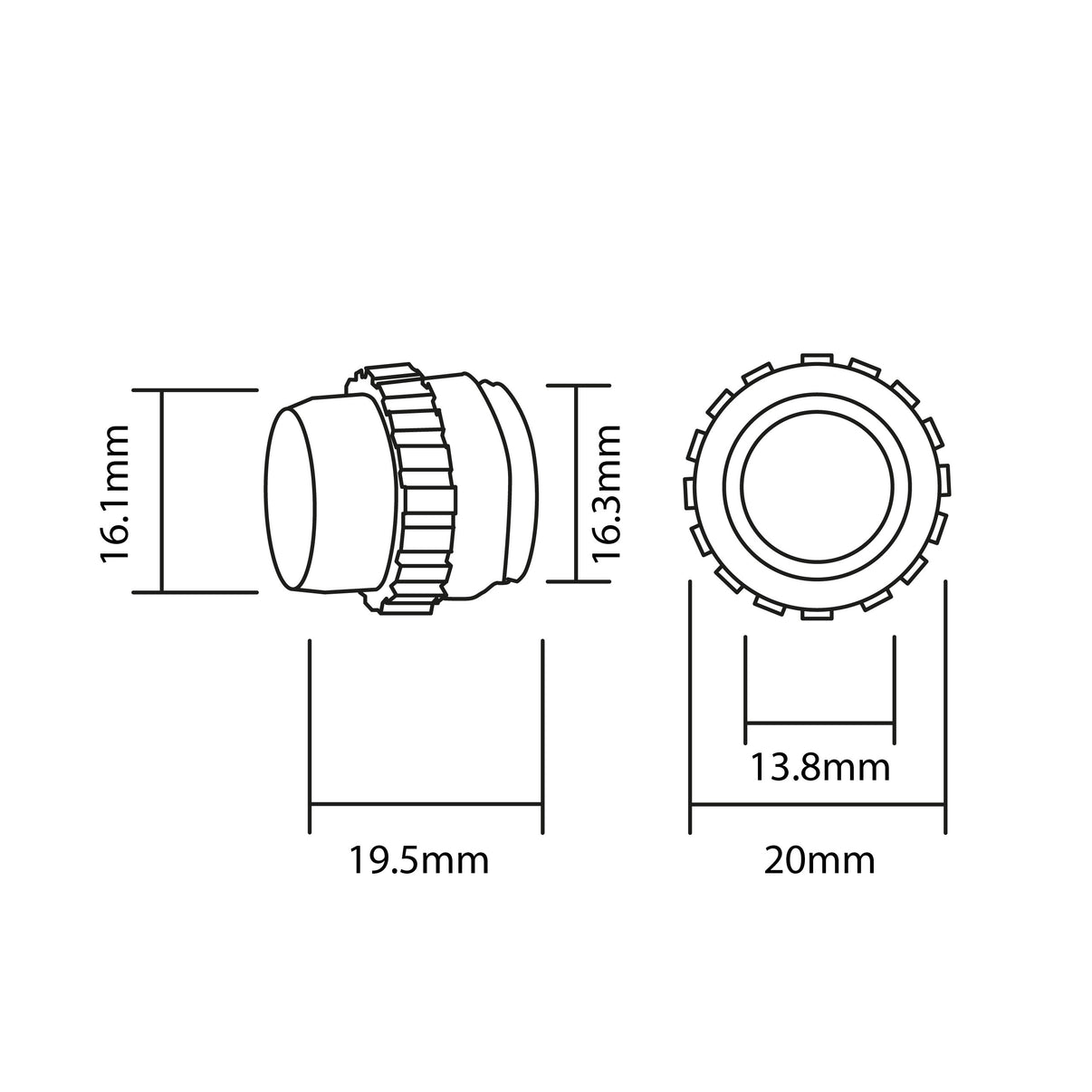 Parkeringssensor med summer – Svart – ultraljudssensor – 4 sensorer – 4x 2,5 m