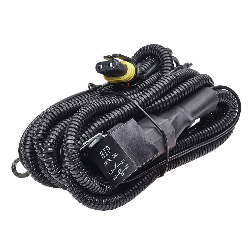 Reläkabelsats 1st Extraljus 12V – 9006 – produktbild framifrån | Xenonkungen