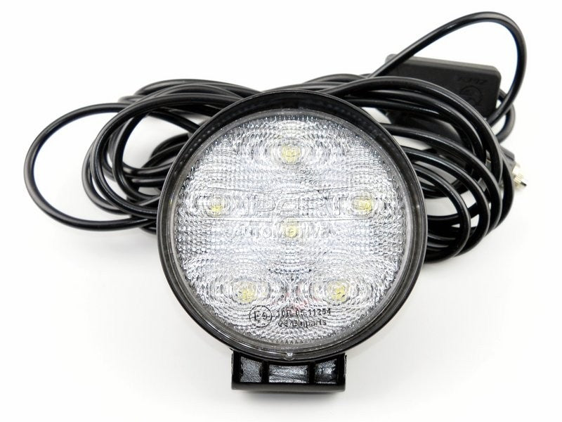 LED-arbetslampa – 18 W – 6000K – 6 LED – 1350 LM – 115 mm