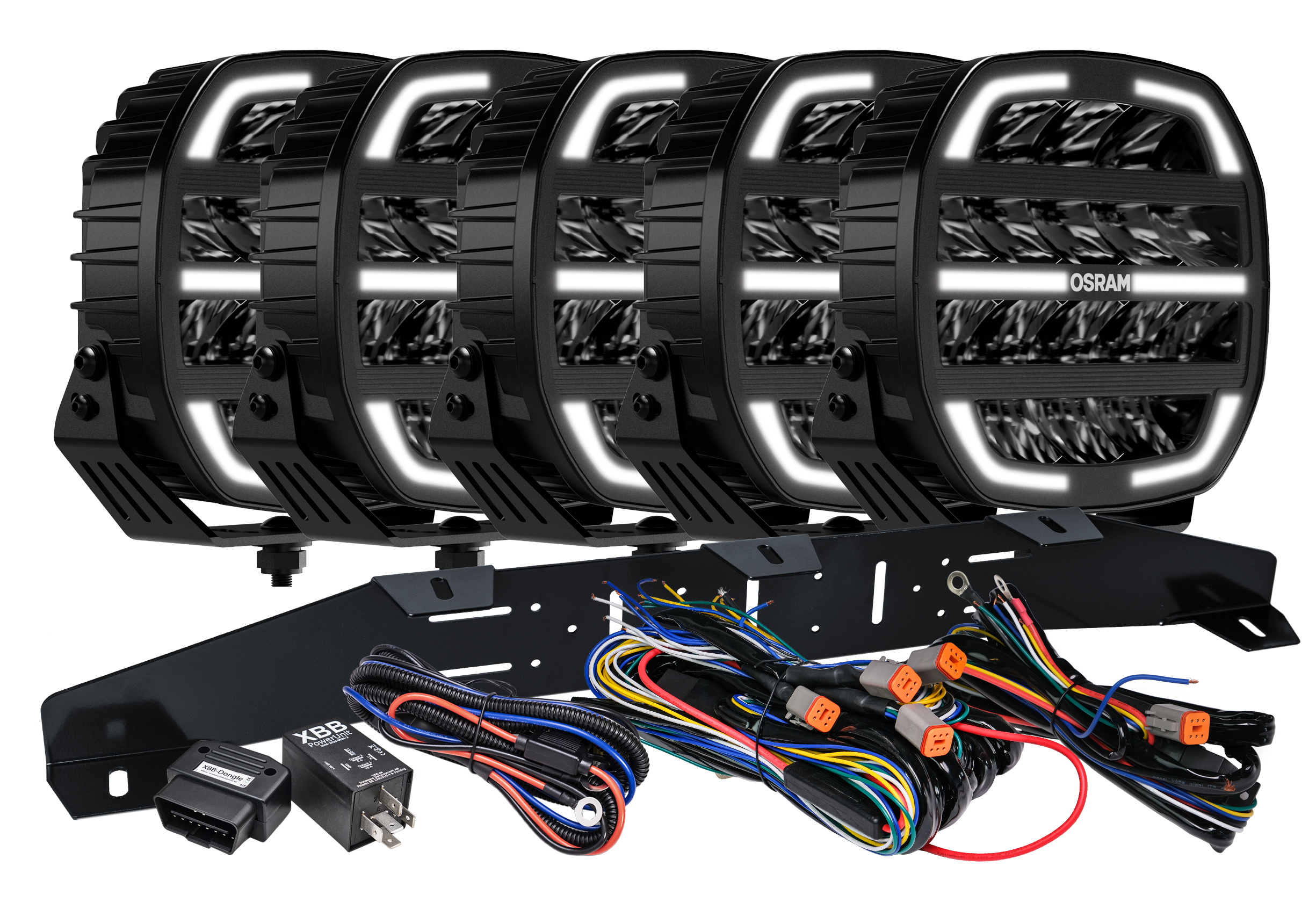 produktbild framifrån visande Osram LEDriving CUBE MX230 – CB 9" RAD5 – OSRAM