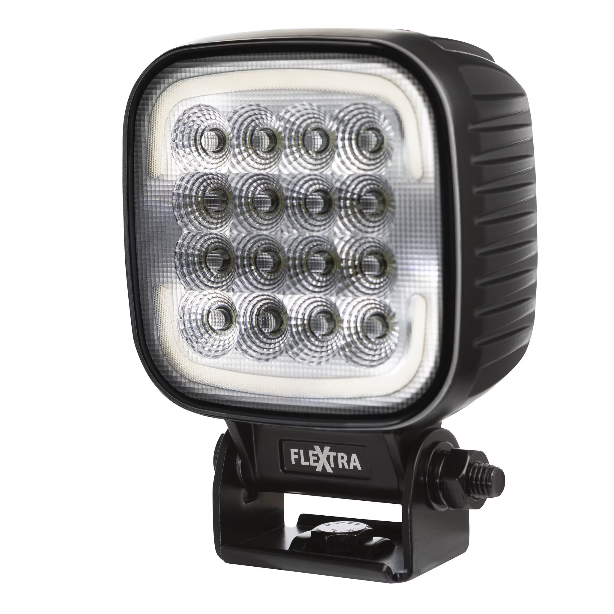 sidebillede, der viser profil og design af arbejdslys Quad 80W OSRAM LED IP69K med positionslys & projektørlys - Razor Sweden