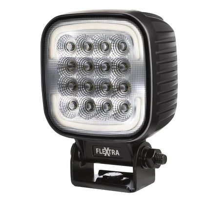 sidebillede, der viser profil og design af arbejdslys Quad 80W OSRAM LED IP69K med positionslys & projektørlys - Razor Sweden