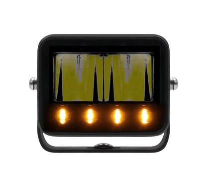 sidebillede, der viser profil og design af arbejdslys Razor Worker 40 Flash flash lys IP69K - Baklys - Carlevel