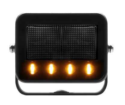 produktbillede forfra, der viser arbejdslys Razor Worker 40 Flash flash lys IP69K – Baglys – Carlevel