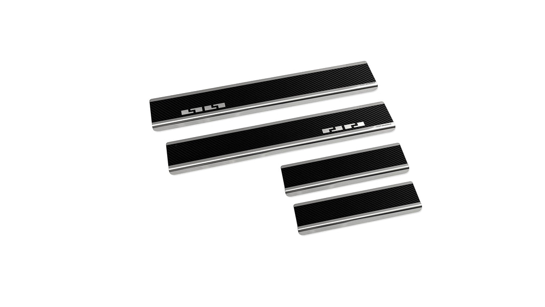 Tröskelskydd till Bestune B70 2025+ – Kolfiber-look (stål)