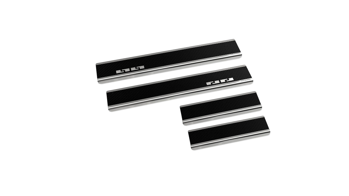 Tröskelskydd till Bestune B70 2025+ – Kolfiber-look (stål)