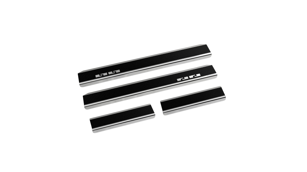 Tröskelskydd till Bestune T77 2025+ – Kolfiber-look (stål)