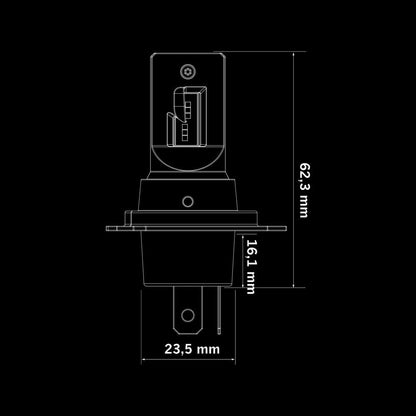 Big Energy H4 LED-konverteringskit 5700K Hi/Low – 2-pack