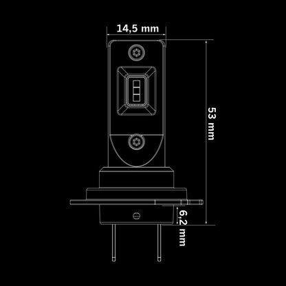 Big Energy H7 LED-konverteringskit 1500 lm 5700K – 2-pack