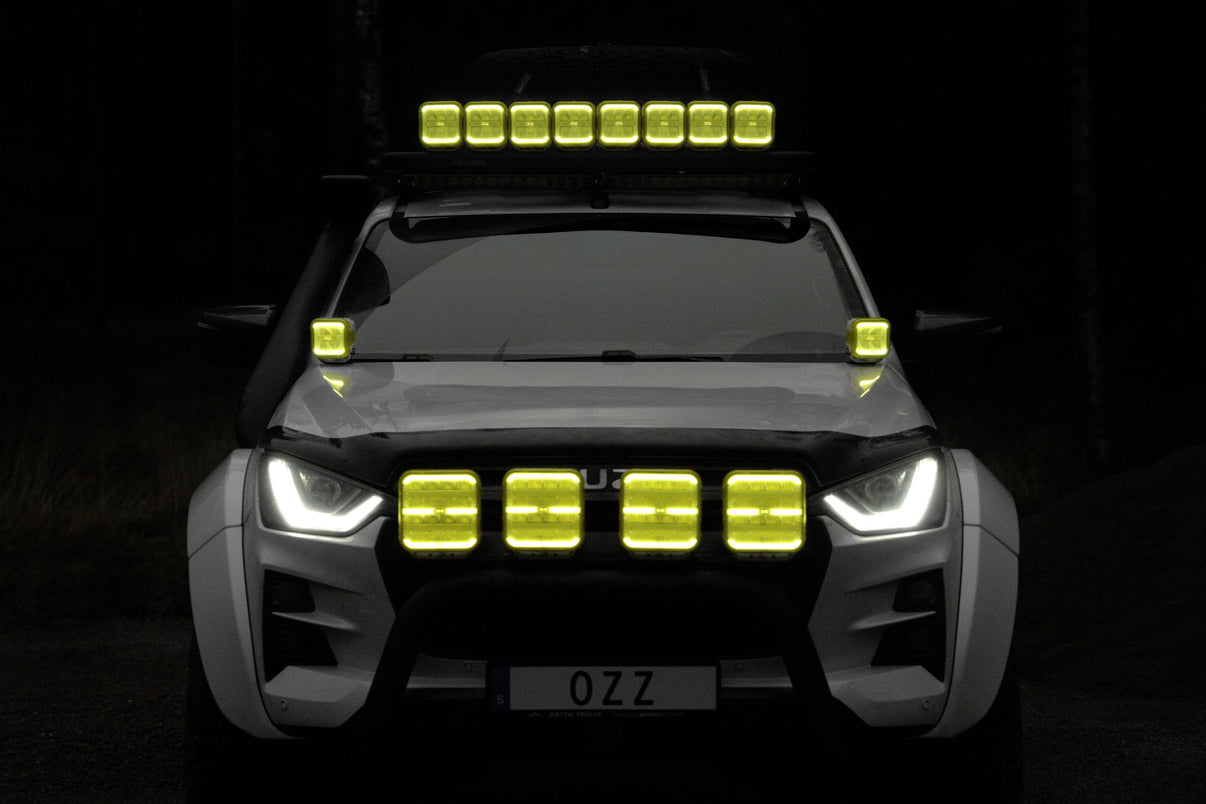 Ekstra lys SQR 3" 3500lm fjernlys, OZZ lys - ekstra billede | OZZ