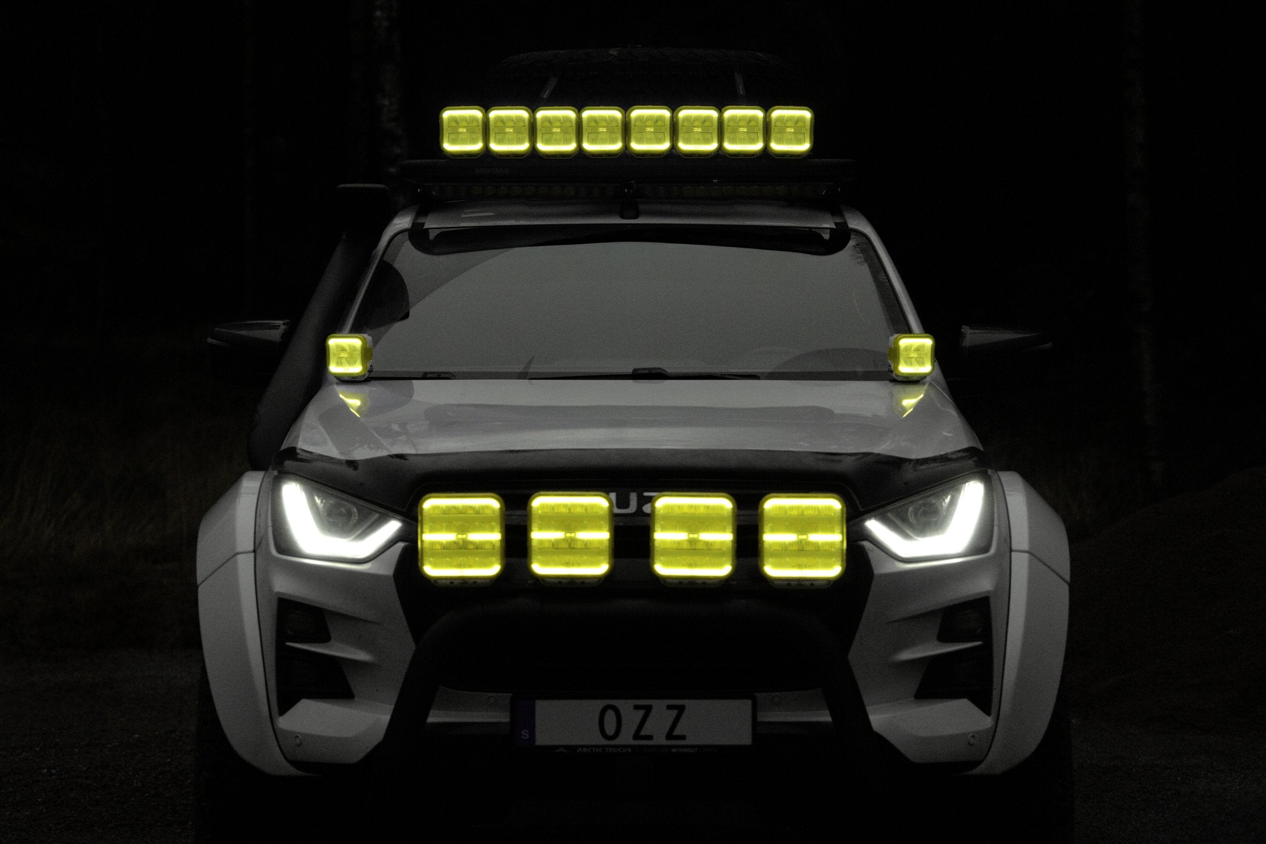 Ekstra lys SQR 3" 3500lm fjernlys, OZZ lys - ekstra billede | OZZ