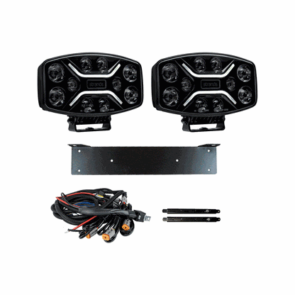 Ekstra lette Strands Lighting Division Dark Knight Insane LED Ekstra lys sæt 2-pak - detaljebillede