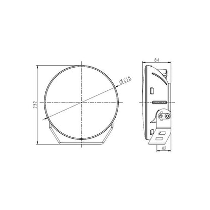 Extraljuspaket 3 st Razor Viggen 9" – med fäste och kablage – bild 8