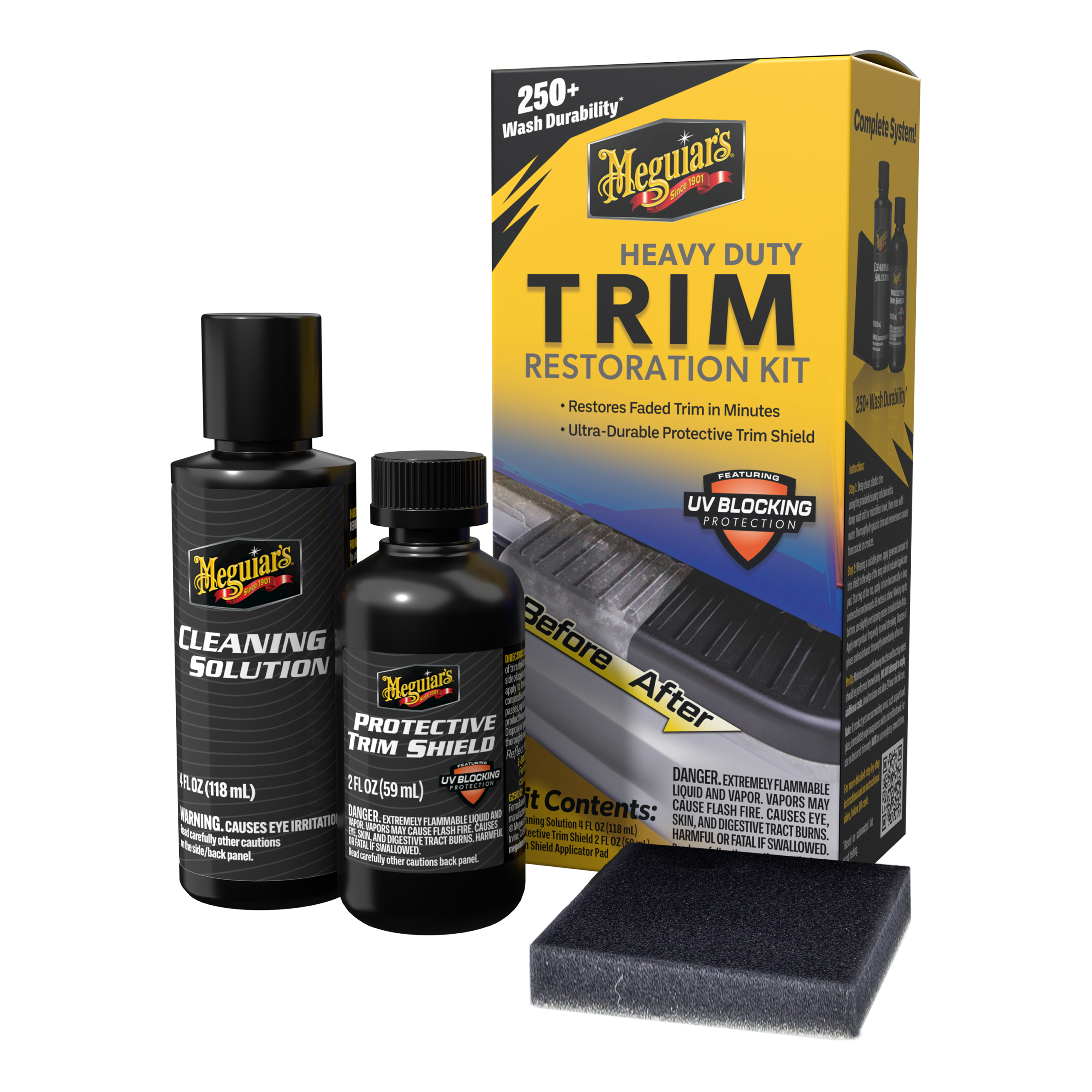 Meguiar's Heavy Duty Trim Restoration Kit - Produktbillede forfra | Meguiars