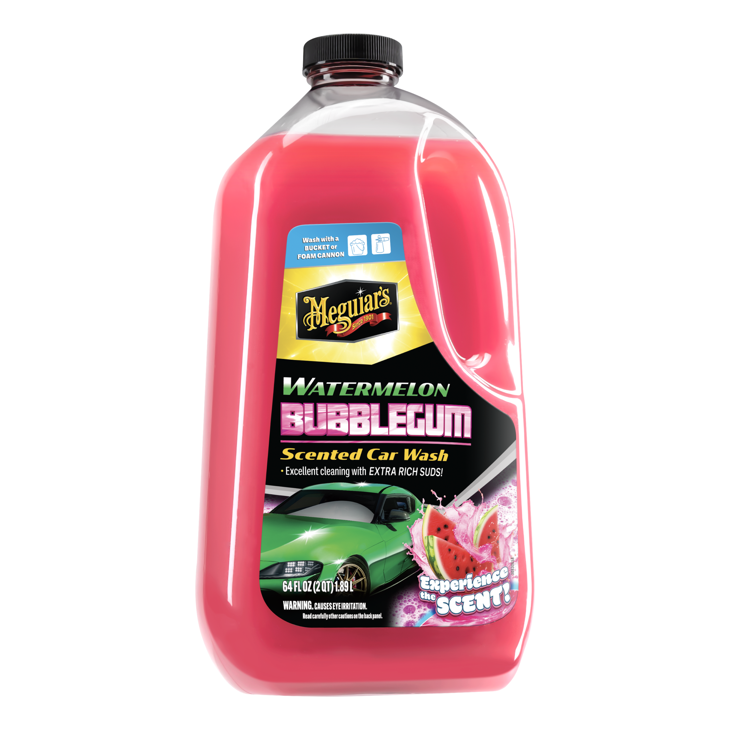 Meguiar's Watermelon Bubblegum Scented Car Wash - Produktbillede forfra | Meguiars