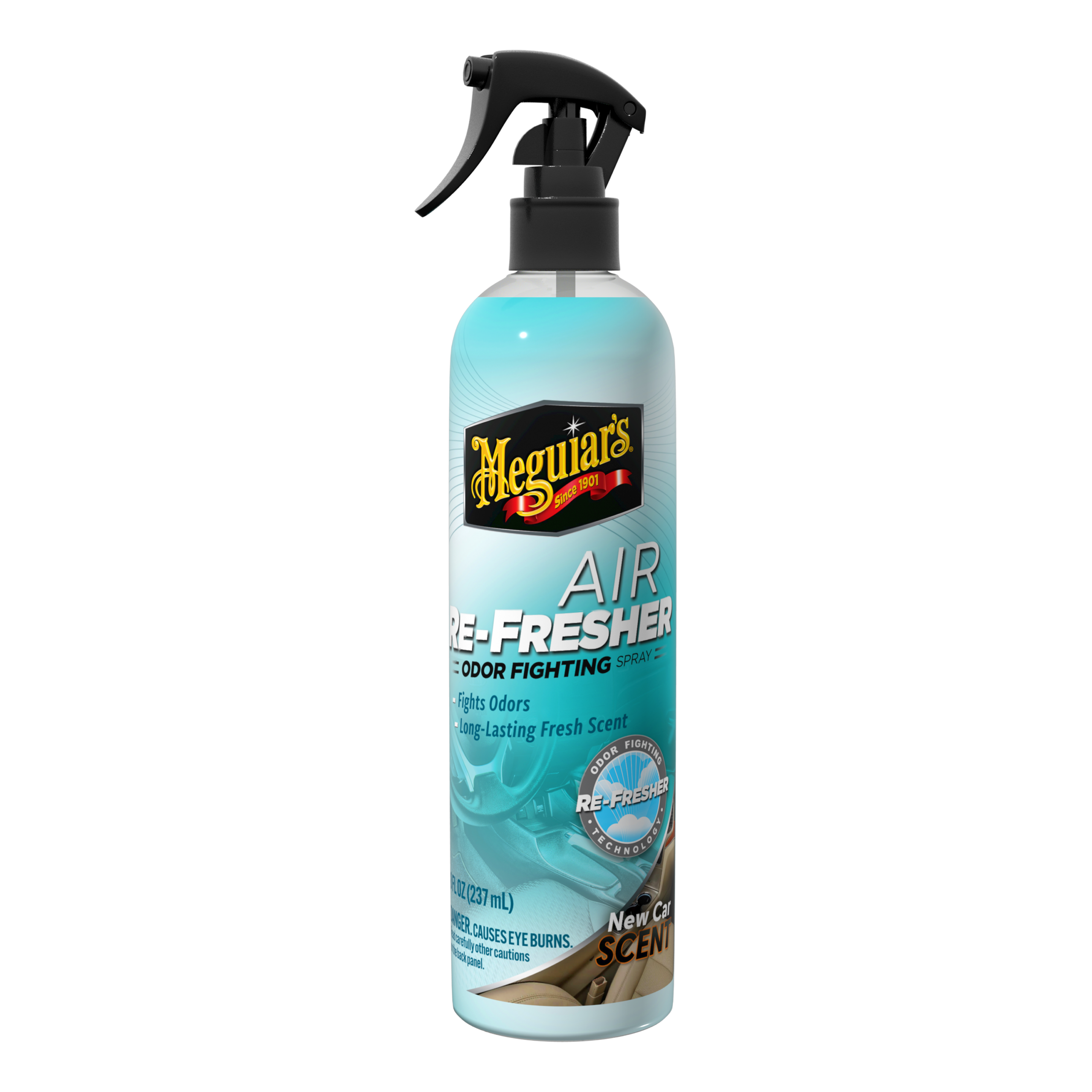 Meguiar's Air Re – Fresher Odor Fighting Spray – Ny bil – Produktbillede set forfra | Meguiars