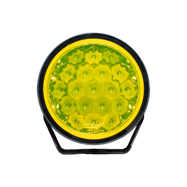 nærbillede af detaljer og materialer af W9 Phoenix XTREME LED Ekstra lys – Gul – PHOENIX