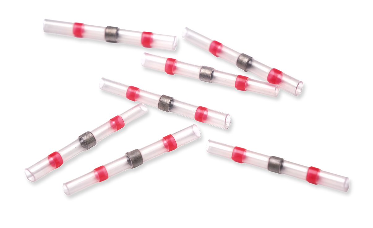 Krympslang med lödning – RÖD 0.5 – 1.0mm2 – närbild detaljer | ÖVRIGT