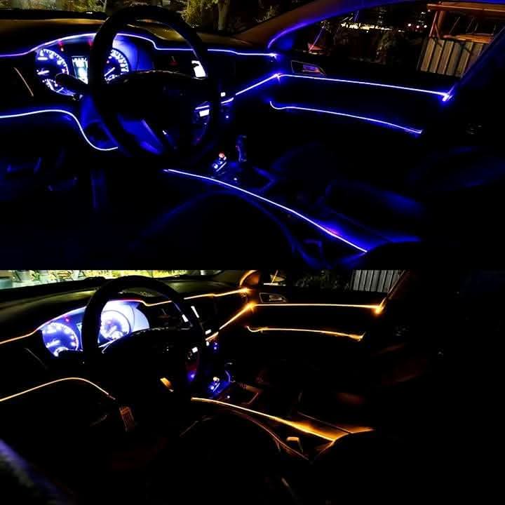 LED interiørbelysning Bil - App-styret RGB Glowstrip Fiber Optic Strip - produktbillede fra forsiden | Carlevel