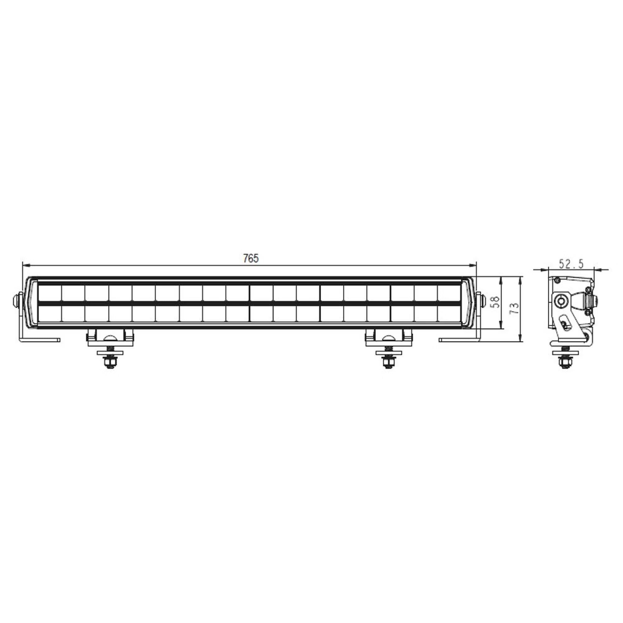 LED rampe Razor Driver Edition Dobbeltrækket 30" 270 W - E-mærket, 695 m - billede 8