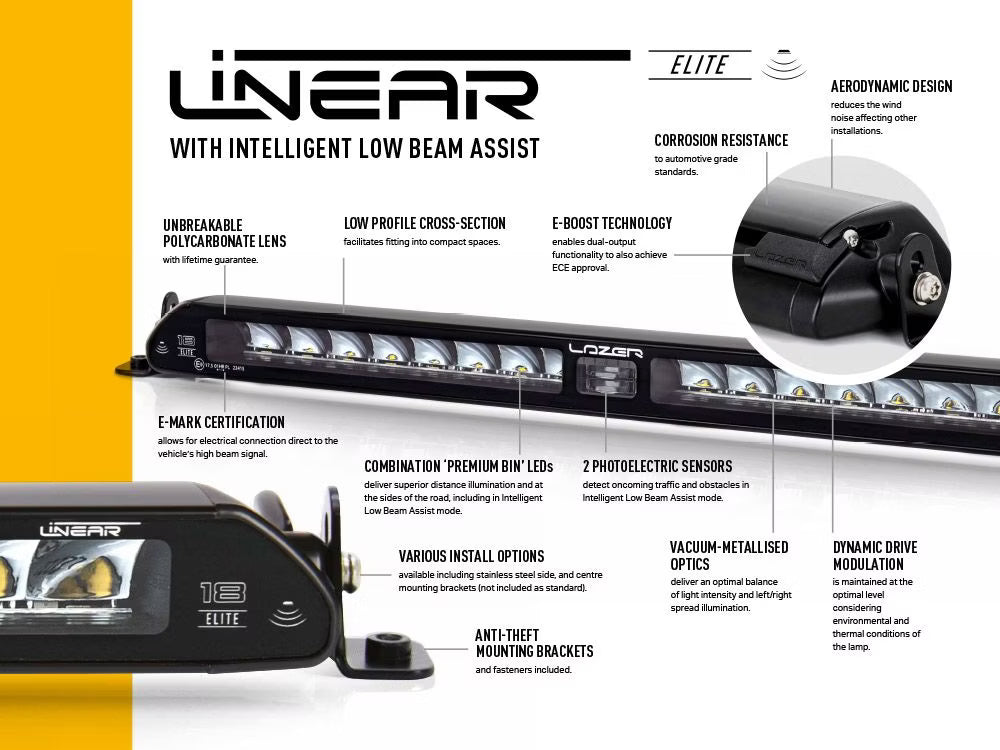 LED-rampe Linear 18 Elite i-LBA – E-Boost & Nærlys Assist, 18.000 lm – billede 8