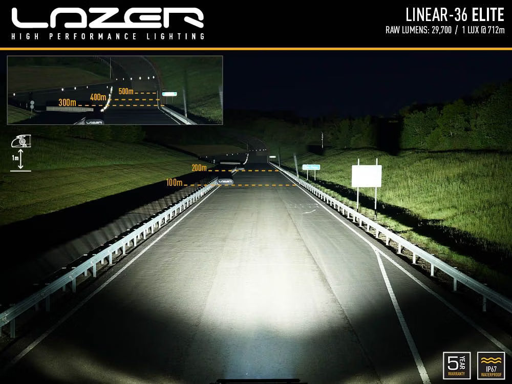 LED rampe Linear 36 Elite – 98 cm rampe med 29.700 lm & 712 m rækkevidde – billede 6