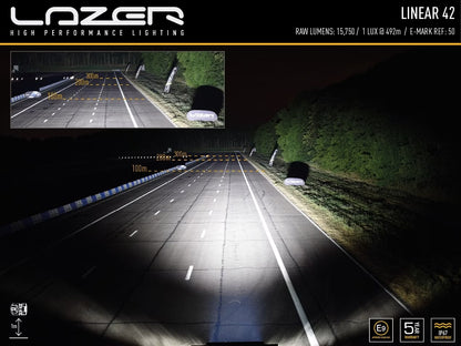 LED-rampe Lineær 42 - 113 cm, 15.750lm, E-godkendt kombilysmønster - brug
