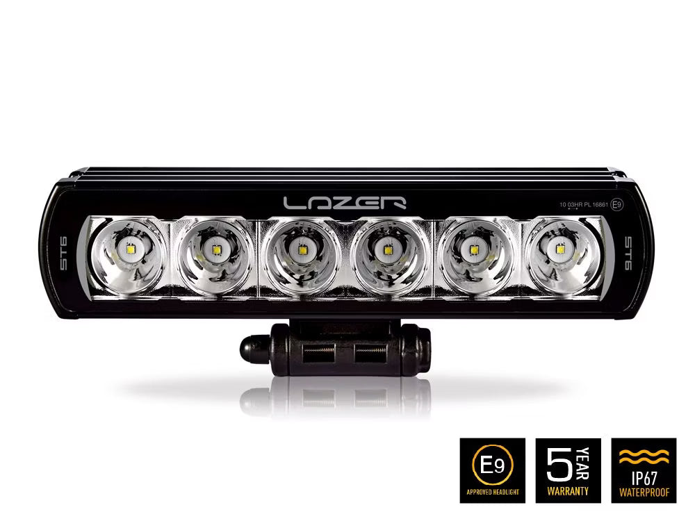 LED rampe ST6 Evolution 6402lm - Kompakt 11" rampe med Drive lys billede - detalje billede