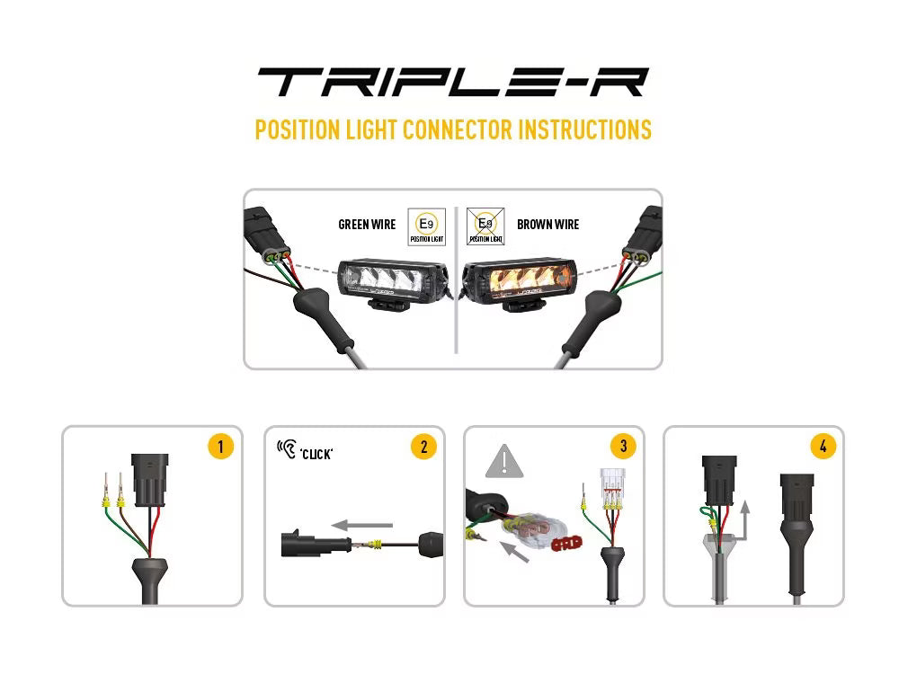 LED-rampe Triple-R 1000 Gen2 – Positionslys & E-Boost – billede 7