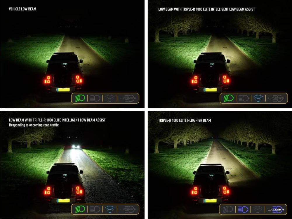 LED-rampe Triple-R 1000 Gen2 i-LBA - Nærlysassistent & E-Boost - alternativ visning