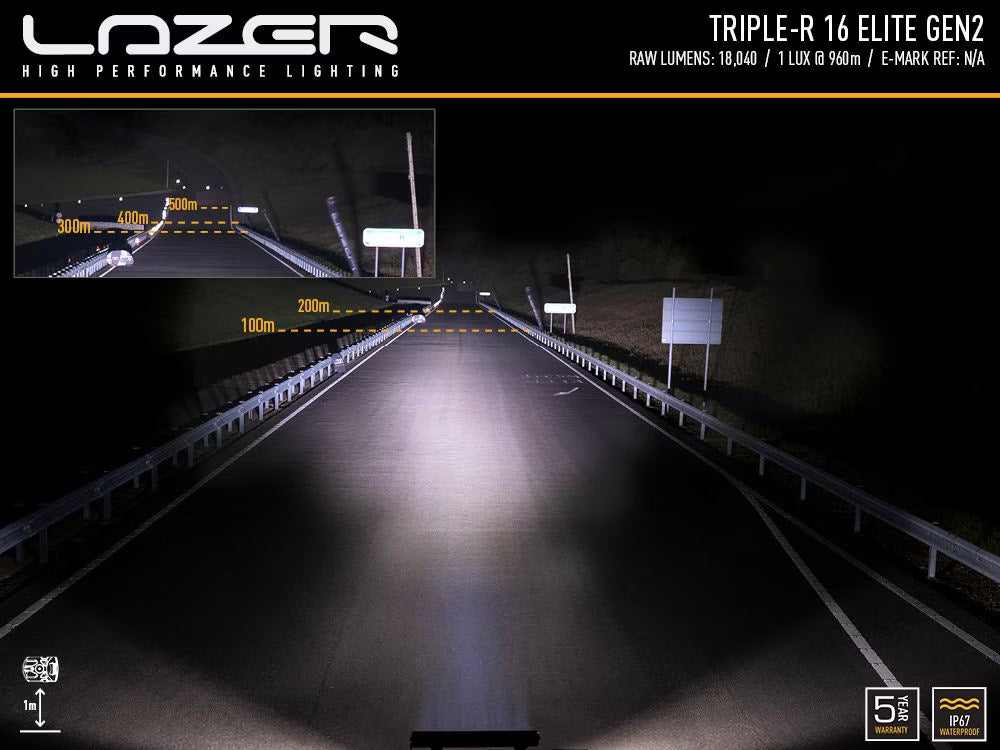 LED-rampe Triple-R 16 Elite Gen2 - 18.040 lm & 960 m rækkevidde - alternativ visning