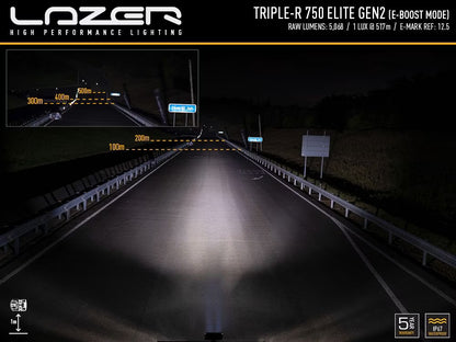 LED-rampe Triple-R 750 Elite Gen2 - 5068 lm & 517 m rækkevidde - alternativ visning