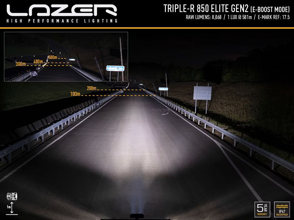 LED-rampe Triple-R 850 Elite Gen2 - 8068 lm & 581 m rækkevidde - alternativ visning