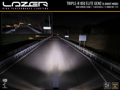 LED-rampe Triple-R 850 Elite Gen2 - 8068 lm & 581 m rækkevidde - alternativ visning